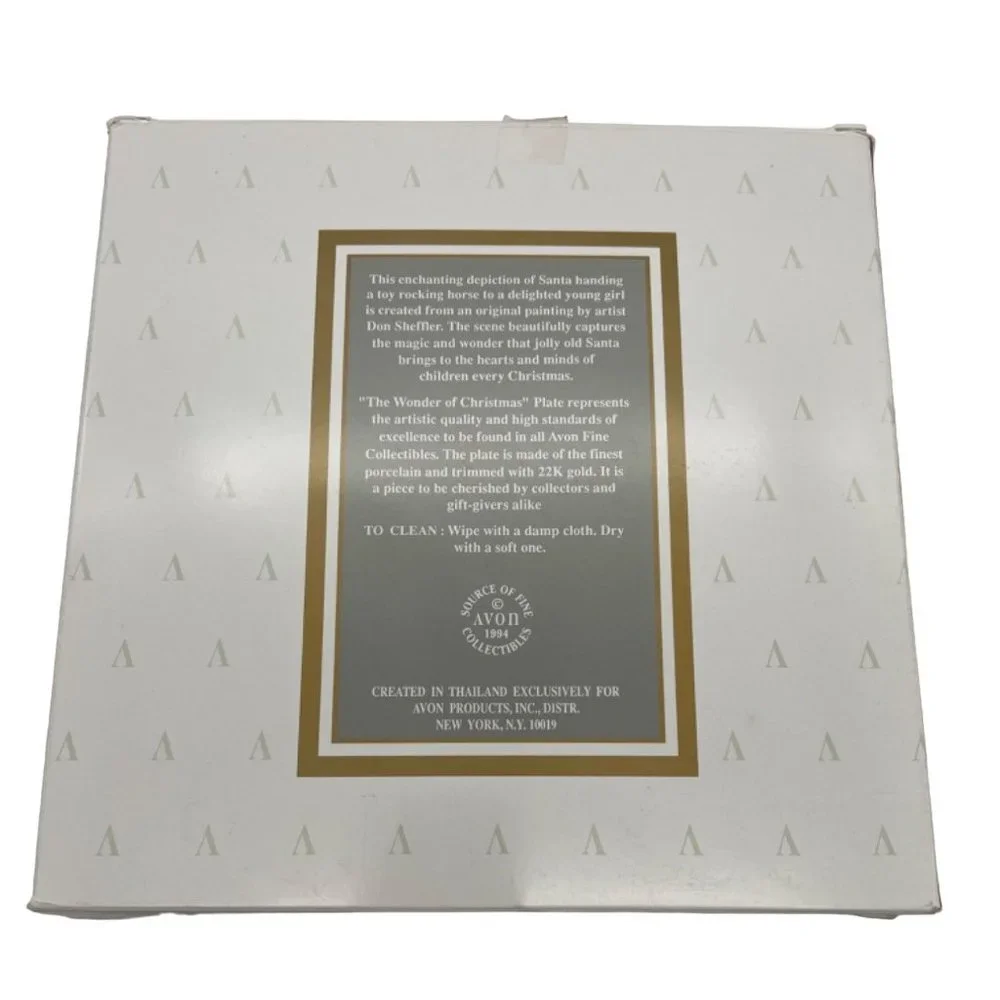 1994 Avon Christmas Plate The Wonder of Christmas Don Sheffler 8.25" - Picture 6 of 7